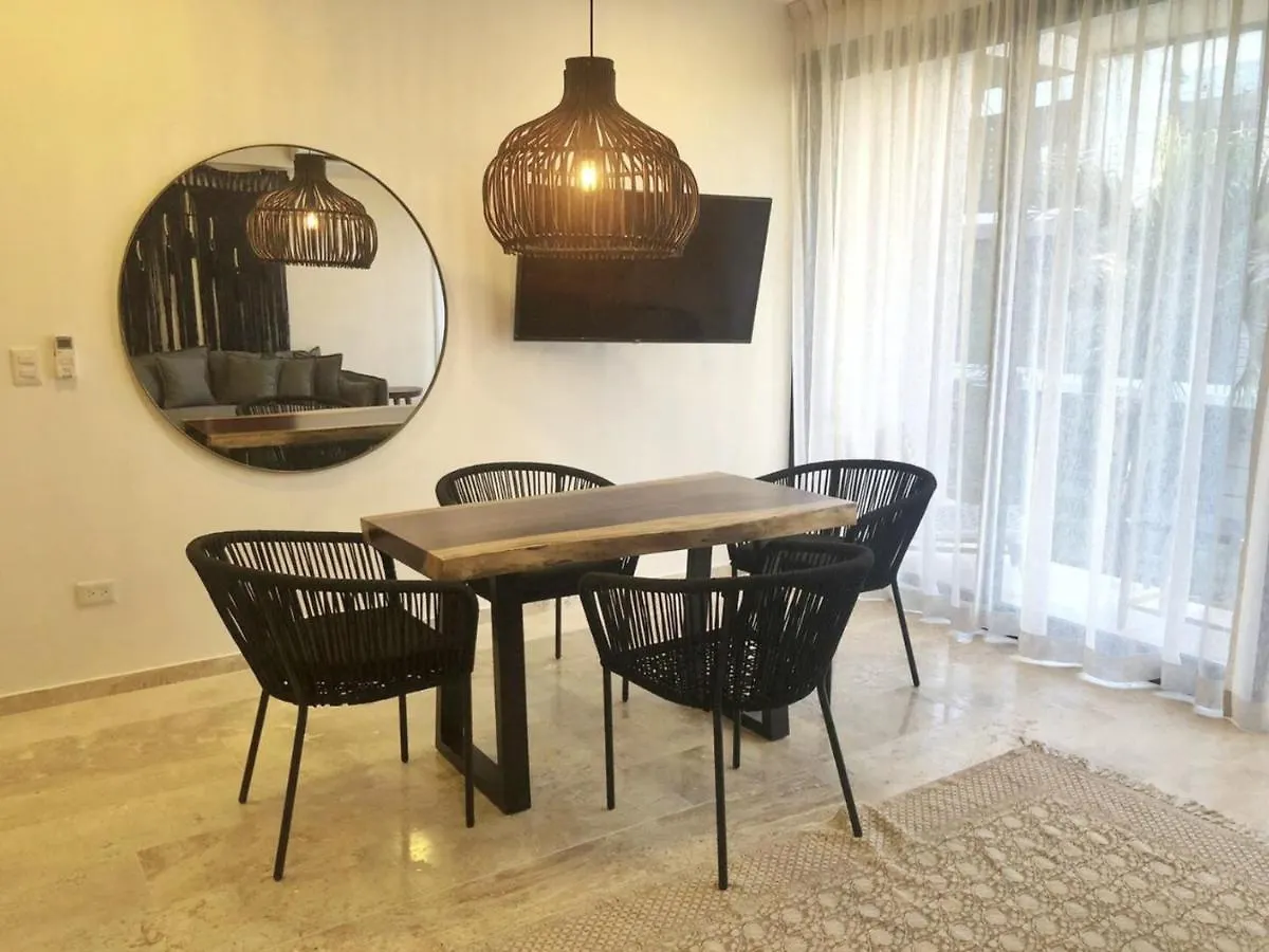206 Amena Boho Modern Oasis Best Location&Fast Wifi Apartment Tulum Mexico